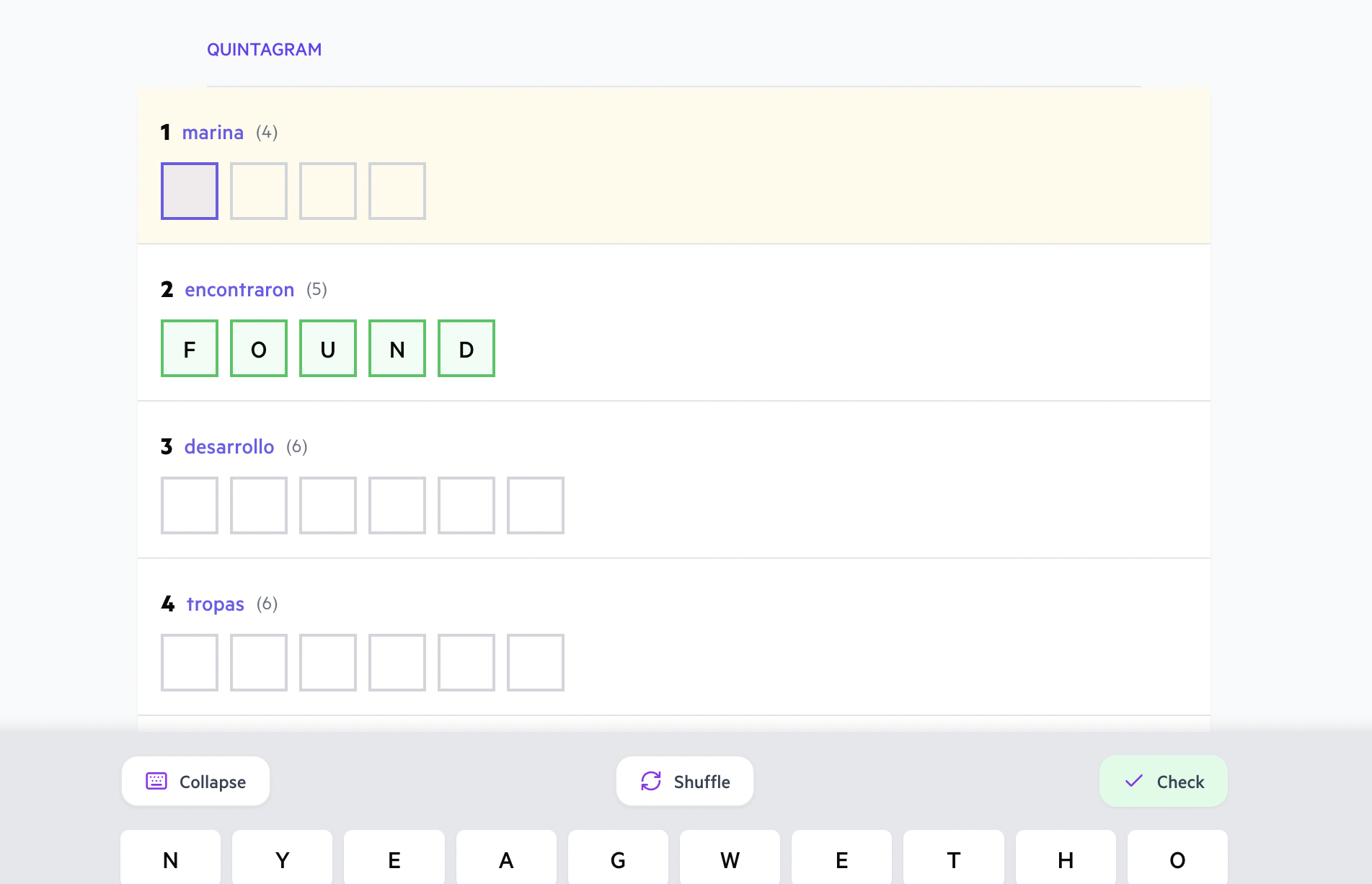 Lexio translation interface